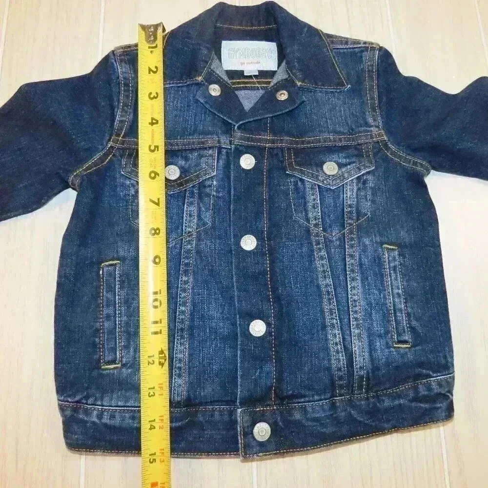 Gymboree Toddler Denim Jean Jacket Size 3 XXS NWT